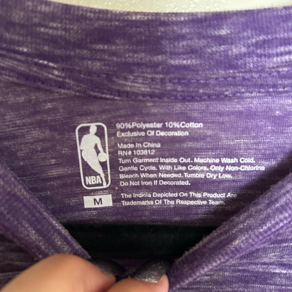 Ladies Lakers Burnout Shirt - Picture 2 of 5